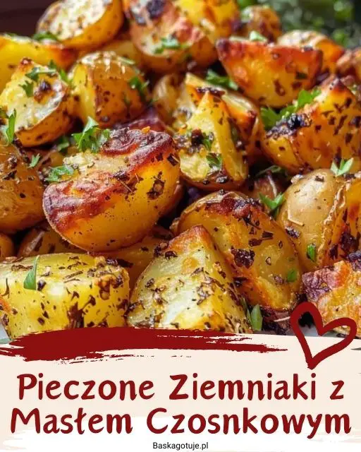 Pieczone Ziemniaki z Masłem Czosnkowym